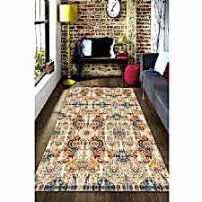 Etnik Ve Geometrik Desenler Dijital Baskılı Halı