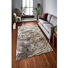 Doğal Kütük Deseni Dijital Baskılı Halı