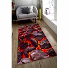 Yükselen Lavlar Dijital Baskılı Halı