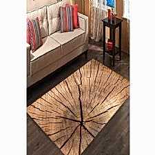 Parlak Kütük Dijital Baskılı Halı