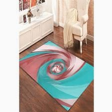 3D Renkler Çerçevesi Dijital Baskılı Halı