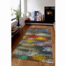 Renkli Camlar Dijital Baskılı Halı