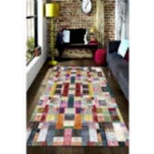 Desenler Şablonu Dijital Baskılı Halı 