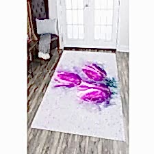 Morun Yükselişi Dijital Baskılı Halı