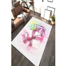 Suluboya Efektli Hediye Paketleri Dijital Baskılı Halı