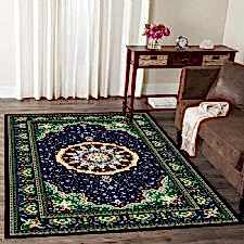 Papatya Yumağı Desenli Dijital Baskılı Halı