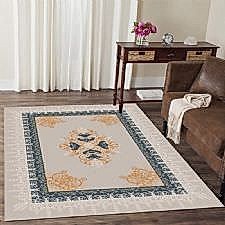 Kanat Desenli Dijital Baskılı Halı