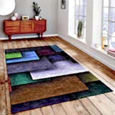 Sanatsal Tasarım Desenli Dijital Baskılı Halı