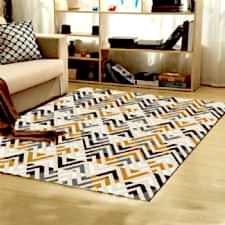 Geometrik Desenli Dijital Baskılı Halı