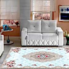 Dantel Desenli Dijital Baskılı Halı