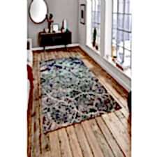 Geometrik Mermer Desenli Karışım Dijital Baskılı Halı