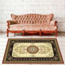 Antika Desenli Dijital Baskılı Halı