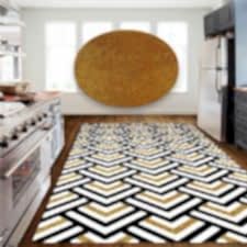 Simetrik Küp Desenli Dijital Baskılı Halı