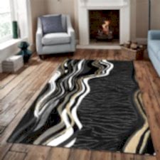 Deniz Dalgası Desenli Dijital Baskılı Halı