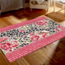 Gül Bahçesi Desenli Dijital Baskılı Halı