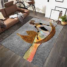 Antik Tablo Desenli Dijital Baskılı Halı