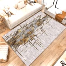 Çatlak Desenli Dijital Baskılı Halı