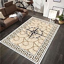 Pusula Desenli Dijital Baskılı Halı