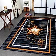 Kutup Yıldızı Desenli Dijital Bakılı Halı