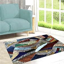 Abstract Tüy Desenli Dijital Baskılı Halı