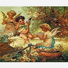 Hans Zatzka - Musician Angels Tablosu