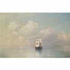 Ivan Ayvazovski - Calm Seas Tablosu