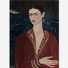 Frida Kahlo - Kadife Elbiseli Tablosu