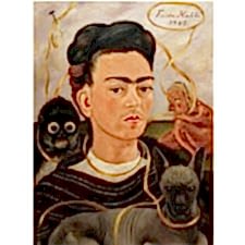 Frida Kahlo - Small Monkey Tablosu
