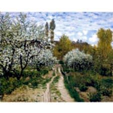 Claude Monet - Elma Ağaçları Tablosu