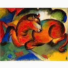 Franz Marc - The Red Bull Tablosu