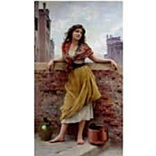 Eugene De Blaas - The Watercarrier Tablosu