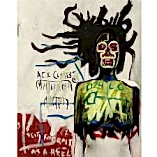 Jean-Michel Basquiat - Self Portrait As A Heel Tablosu