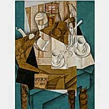 Juan Gris - Le Petit Dejeuner Tablosu