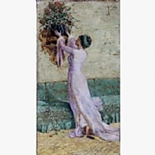 Osman Hamdi Bey - Vazo Yerleştiren Kadın Tablosu