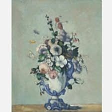  Paul Cezanne - Vazoda Çiçekler Tablosu