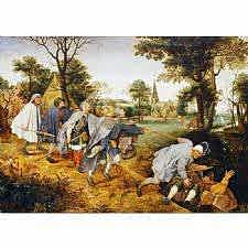 Pieter Brueghel - Körlerin Yürüyüşü Tablosu