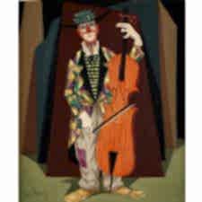 Pelle Aberg - Basspelande Clown Tablosu