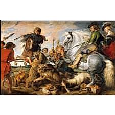 Peter Paul Rubens - Kurt ve Tilki Avı Tablosu