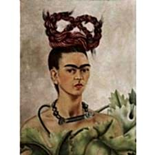 Frida Kahlo - Self Portrait with Braid Tablosu