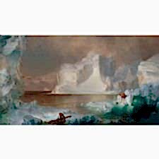 Frederic Edwin Church - The Icebergs Tablosu