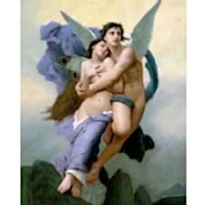 William Adolphe Bouguereau - The Abduction of Psyche Tablosu