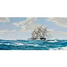 Montague Dawson - Eve Yarış Tablosu