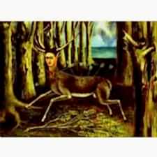 Frida Kahlo - The Wounded Deer Tablosu