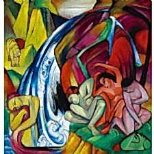 Franz Marc - Waterfall Tablosu