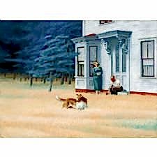 Edward Hopper - Cape Code Akşamı Tablosu