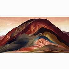 Georgia OKeeffe - Rust Red Hills Tablosu