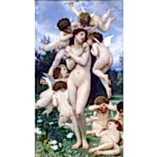 William Adolphe Bouguereau - The Return of Spring Tablosu