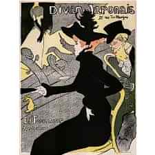 Henri de Toulouse - Divan Japonais Tablosu