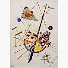 Wassily Kandinsky - Delicate Tension Tablosu