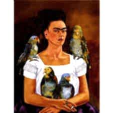 Frida Kahlo - Me and My Parrots Tablosu